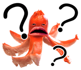 Little horror Octopus weenie sticker #14019064