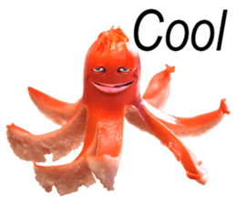 Little horror Octopus weenie sticker #14019066