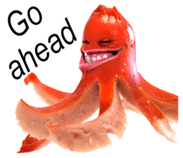 Little horror Octopus weenie sticker #14019067