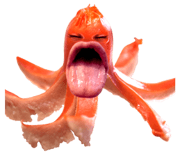 Little horror Octopus weenie sticker #14019068