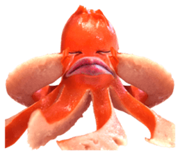 Little horror Octopus weenie sticker #14019073