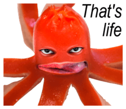 Little horror Octopus weenie sticker #14019077