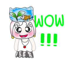 Miss. Hinamori and fish. ^___^ sticker #14019079
