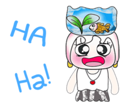 Miss. Hinamori and fish. ^___^ sticker #14019085