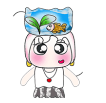 Miss. Hinamori and fish. ^___^ sticker #14019090