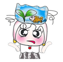 Miss. Hinamori and fish. ^___^ sticker #14019095