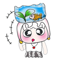 Miss. Hinamori and fish. ^___^ sticker #14019099