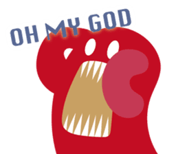 colorful MONSTERS sticker sticker #14019572