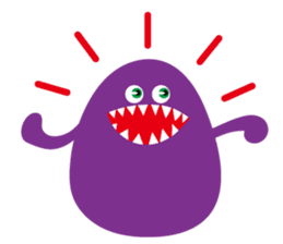 colorful MONSTERS sticker sticker #14019580