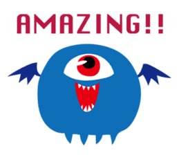 colorful MONSTERS sticker sticker #14019604