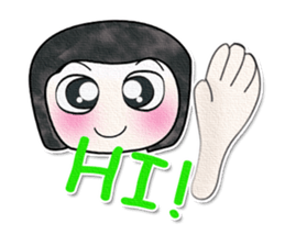 Ha Ha Ha!! My name is Fujisaki. ^_^ sticker #14021401