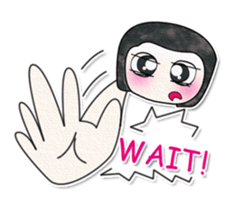 Ha Ha Ha!! My name is Fujisaki. ^_^ sticker #14021403