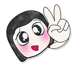 Ha Ha Ha!! My name is Fujisaki. ^_^ sticker #14021406