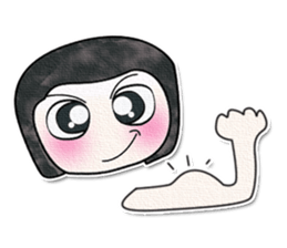 Ha Ha Ha!! My name is Fujisaki. ^_^ sticker #14021408