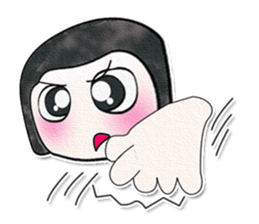 Ha Ha Ha!! My name is Fujisaki. ^_^ sticker #14021409