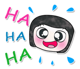 Ha Ha Ha!! My name is Fujisaki. ^_^ sticker #14021410