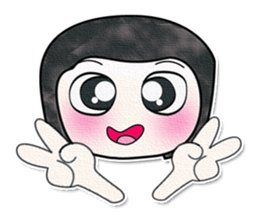 Ha Ha Ha!! My name is Fujisaki. ^_^ sticker #14021434