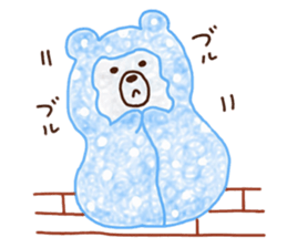 Mr. POMU of a white bear sticker #14021746