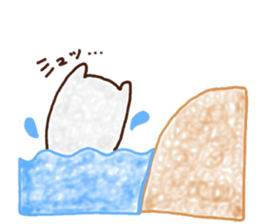 Mr. POMU of a white bear sticker #14021749