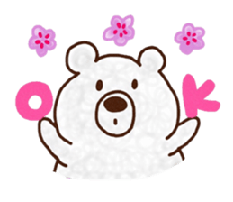 Mr. POMU of a white bear sticker #14021758