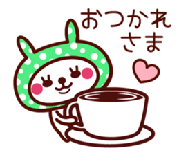 Cute rabbit Hood 6 sticker #14022448