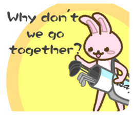 everyday golf rabbit 2 sticker #14023768