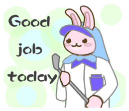 everyday golf rabbit 2 sticker #14023771