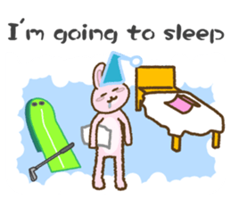 everyday golf rabbit 2 sticker #14023774