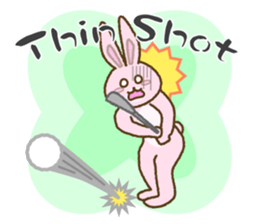 everyday golf rabbit 2 sticker #14023790