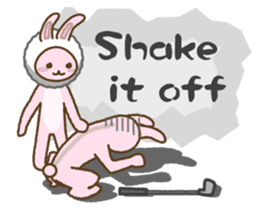 everyday golf rabbit 2 sticker #14023793