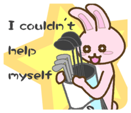 everyday golf rabbit 2 sticker #14023796