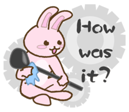 everyday golf rabbit 2 sticker #14023797