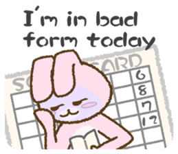 everyday golf rabbit 2 sticker #14023799