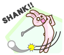 everyday golf rabbit 2 sticker #14023801