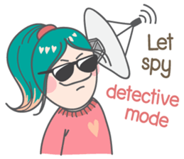 NaNa happy girl (Eng) sticker #14024291