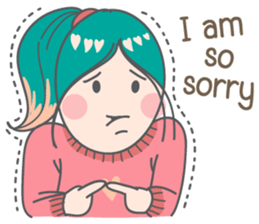 NaNa happy girl (Eng) sticker #14024295