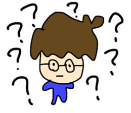 Glasses Boy!!!! sticker #14024368