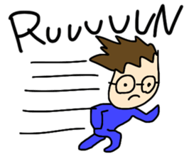 Glasses Boy!!!! sticker #14024381