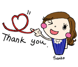 i am "fusako". sticker #14025205