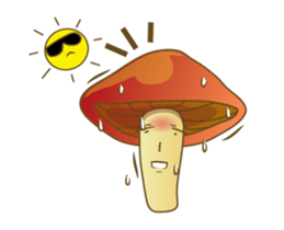 the little mushroom 555 sticker #14025553
