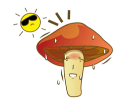 the little mushroom 555 sticker #14025553