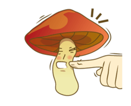 the little mushroom 555 sticker #14025554