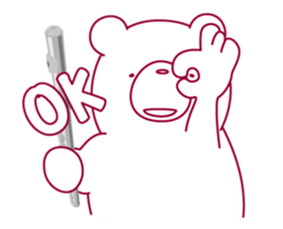 The bear "UGOKUMA" He plays a flute. sticker #14025897
