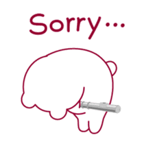 The bear "UGOKUMA" He plays a flute. sticker #14025901