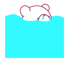 The bear "UGOKUMA" He plays a flute. sticker #14025912