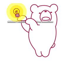 The bear "UGOKUMA" He plays a flute. sticker #14025915