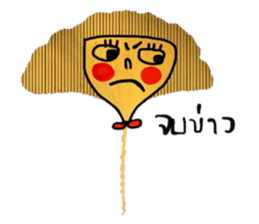 Cool Ginkgo ; a working woman sticker #14025952