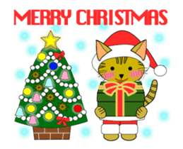 Animation happy cat's Christmas-1 sticker #14026104