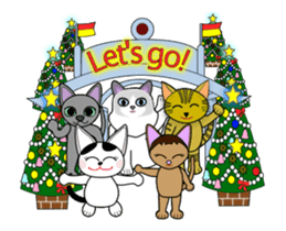 Animation happy cat's Christmas-1 sticker #14026105