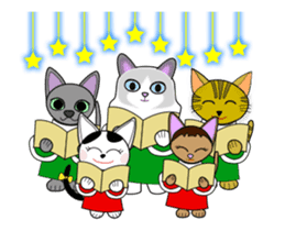 Animation happy cat's Christmas-1 sticker #14026106